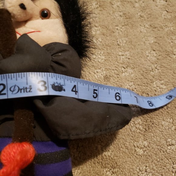 Vintage People Pals Witch Plush Toy Black OS Halloween Retro 90s Stuffed Animal - Picture 10 of 11